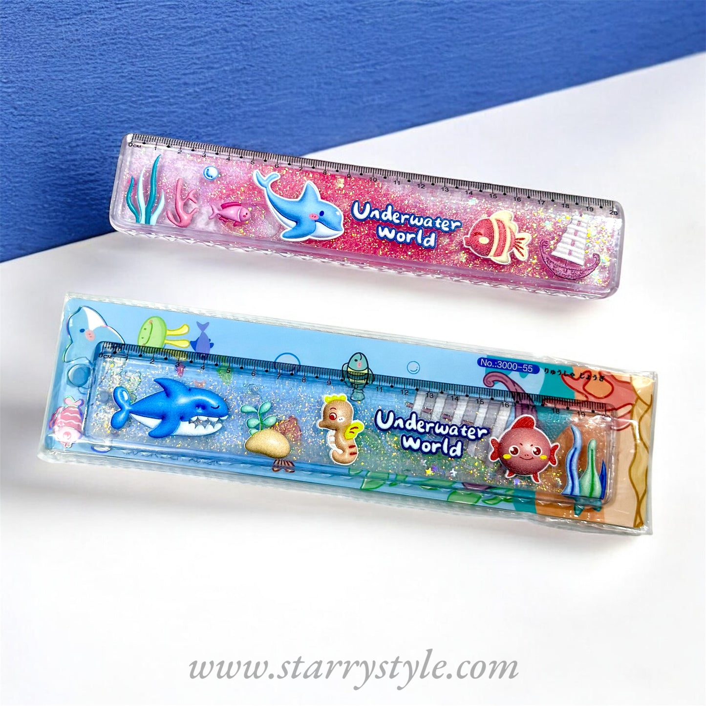 Ocean Theme Water Glitter Scale