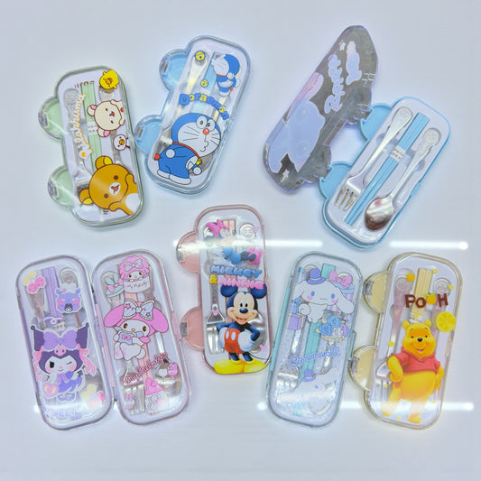 Kawaii Cutlery Set with Chopsticks