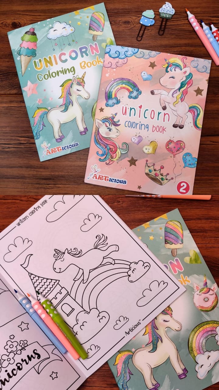 DIY A4 Adventure Colouring Book