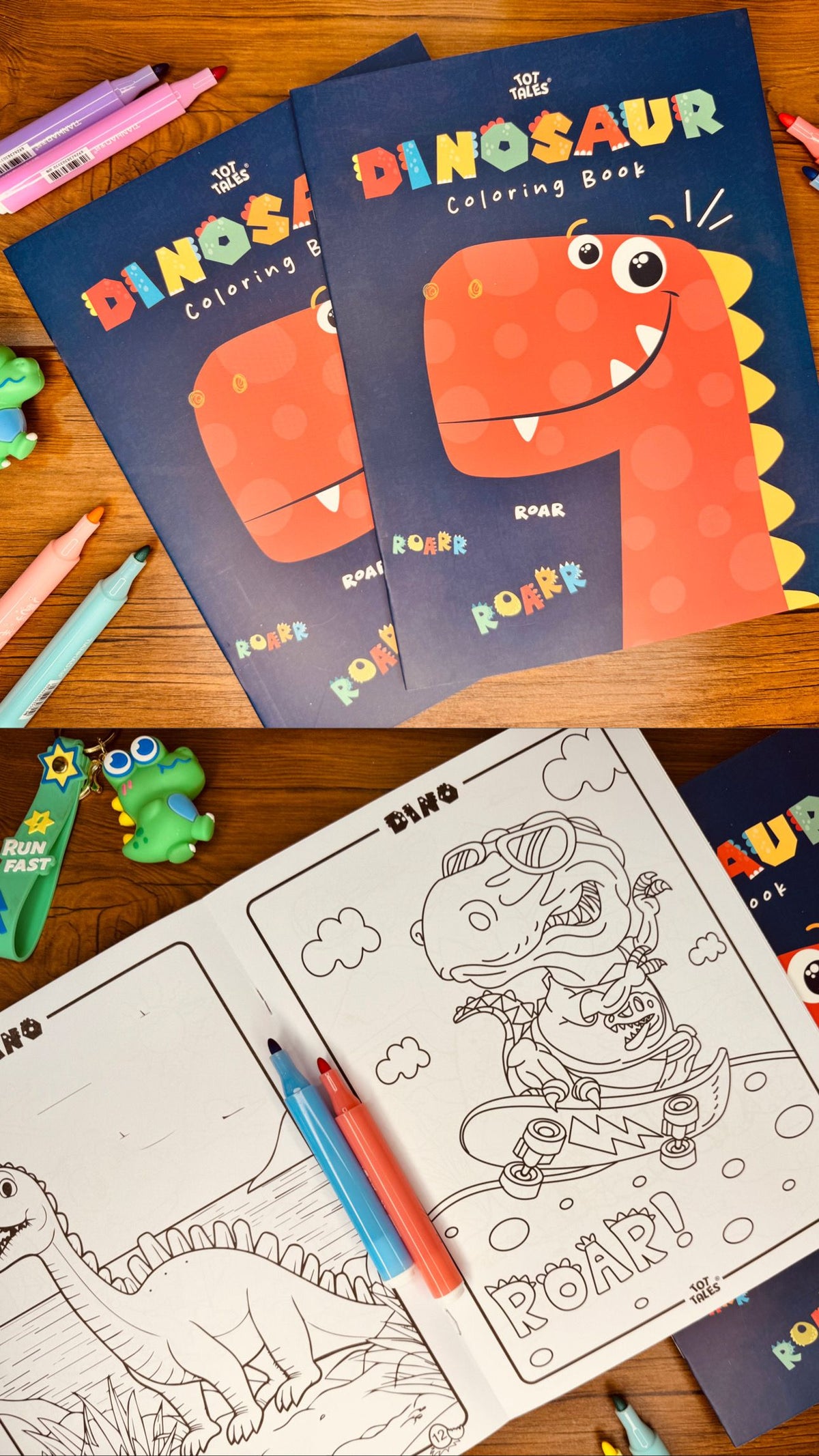 DIY A4 Adventure Colouring Book