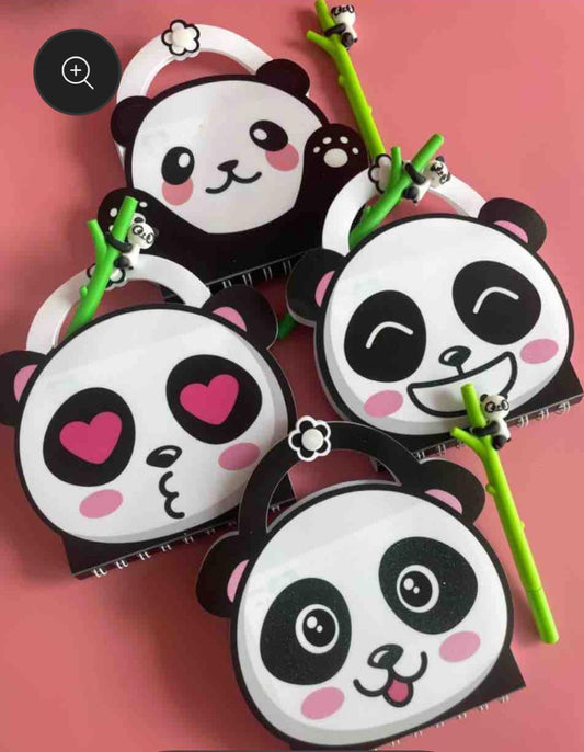 Panda Diary With Pen