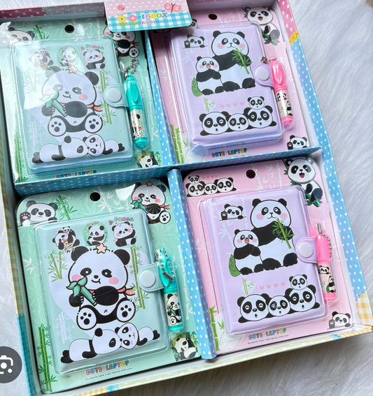Panda Diary With Pen