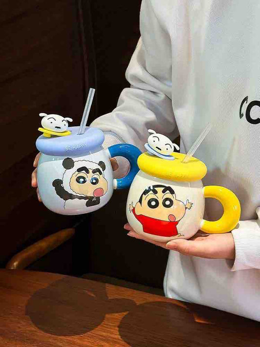 Shinchan Cartoon Ceramic Mug with Handle