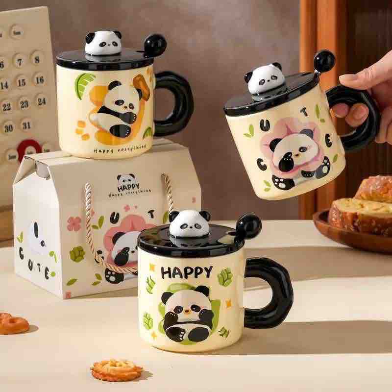 Panda Mug With Lid
