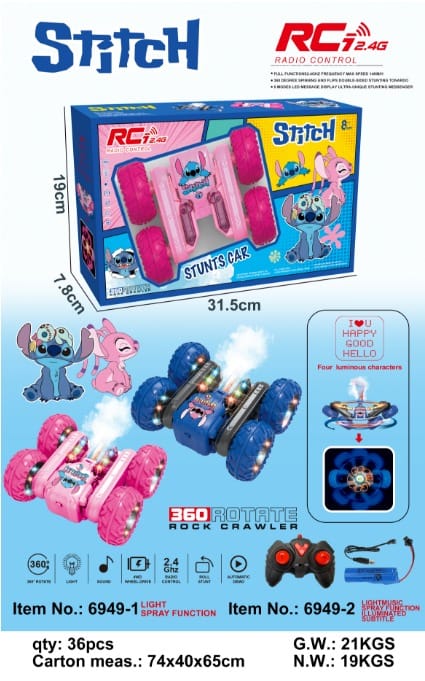 Stitch Radio Control Stunt Car