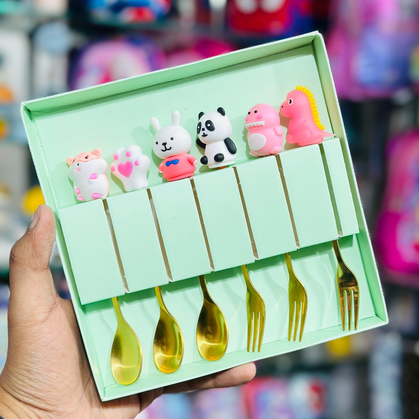 Kawaii Cartoon Spoon & Fork Set