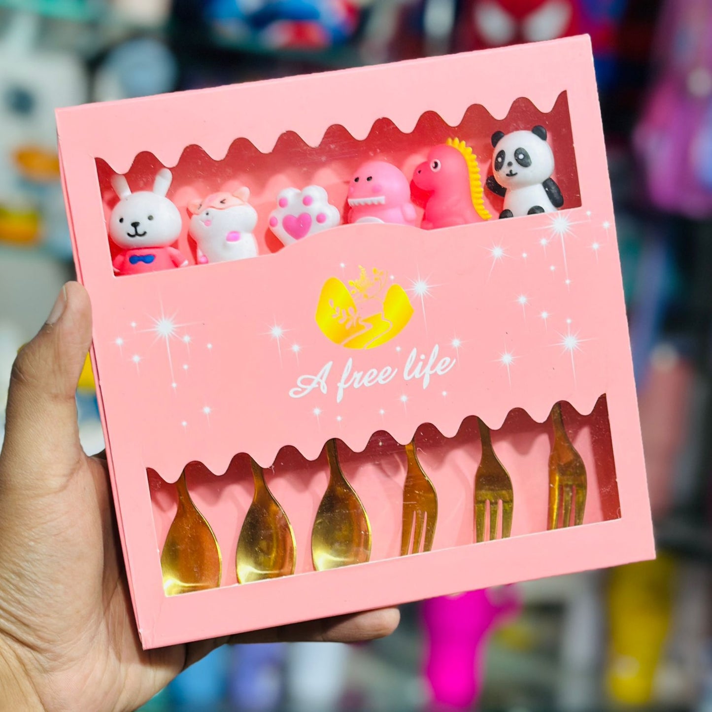 Kawaii Cartoon Spoon & Fork Set