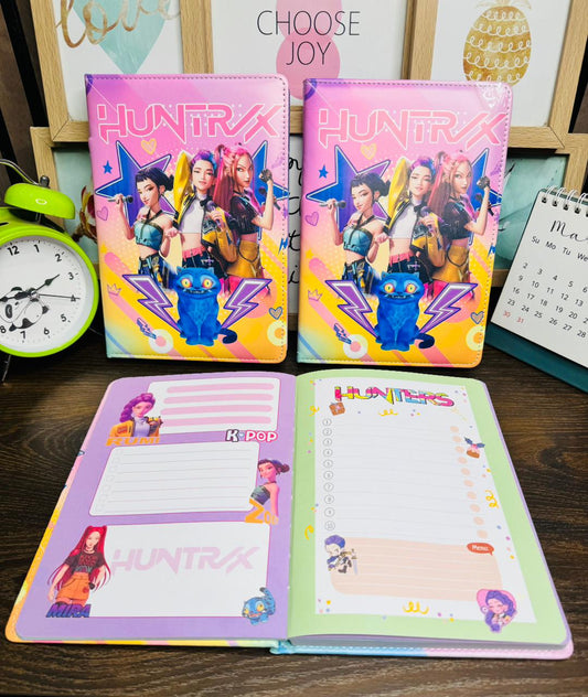Huntrix K-Pop Theme Diary Notebook