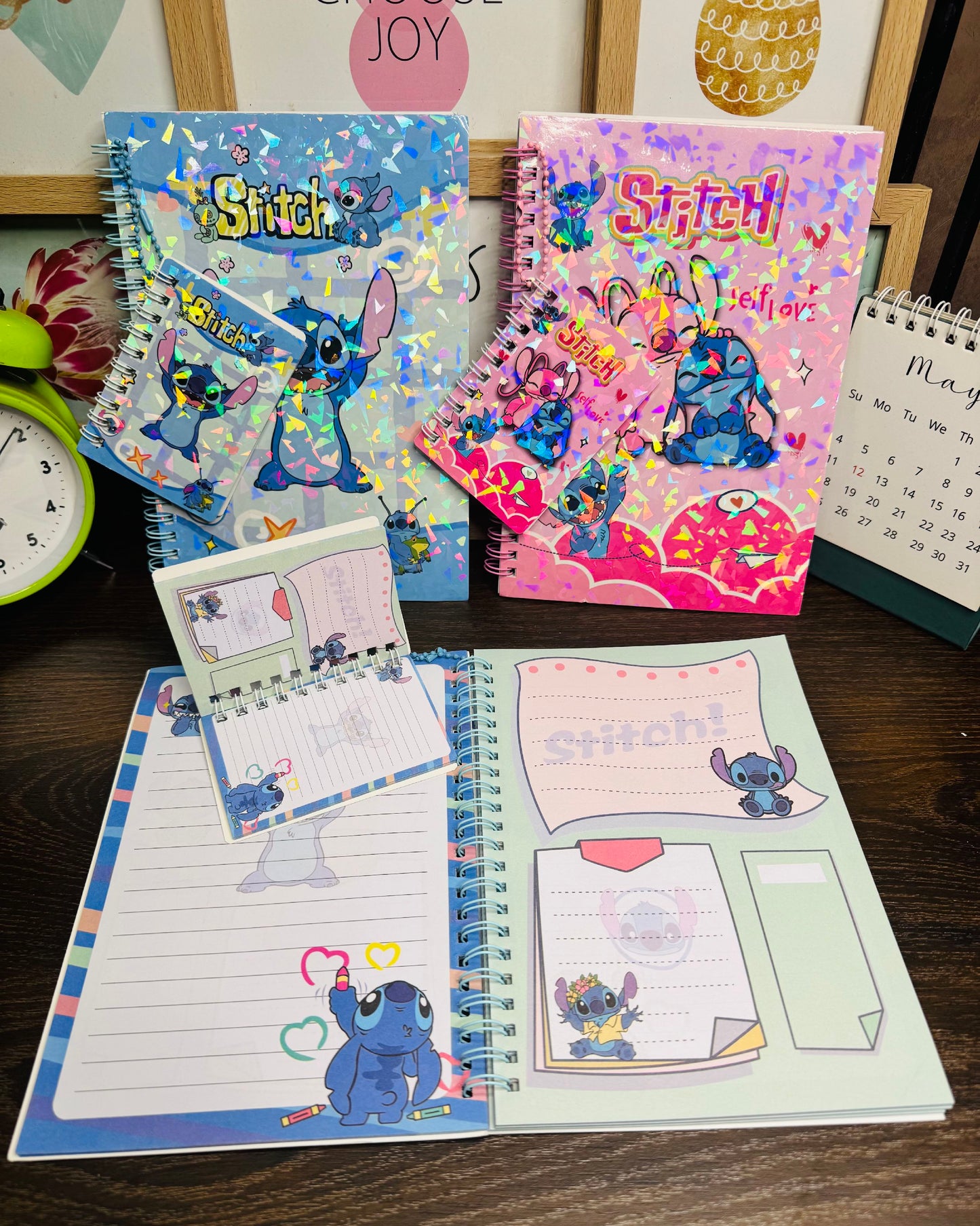 Stitch Sparkle Spiral Diary 💙✨