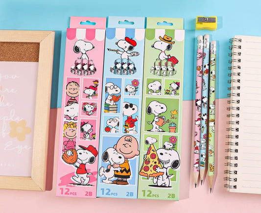 Snoopy 2B Pencil Set – Pack of 12