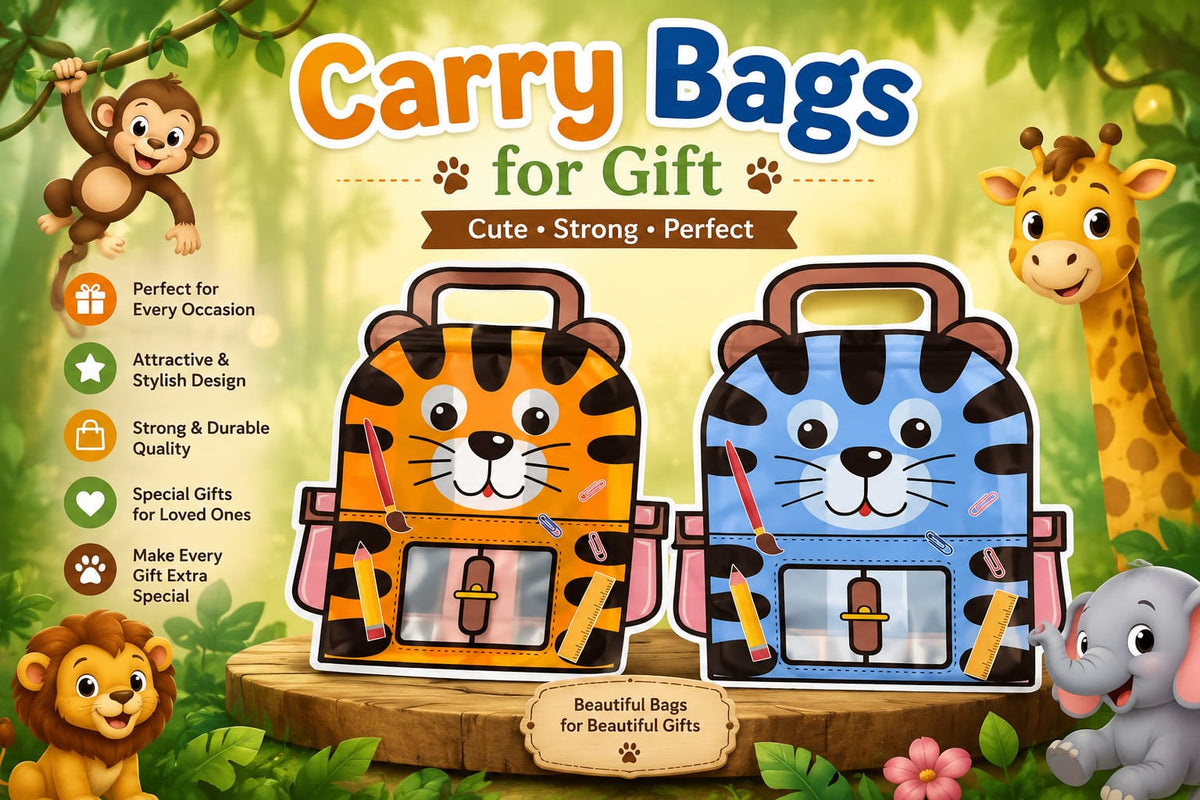 🐯 Jungle Animal Candy Zipper Pouch
