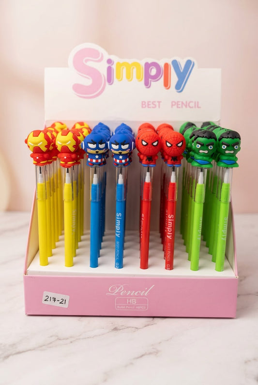 Marvel Superhero 3D Topper HB Pencils 🦸‍♂️✏️