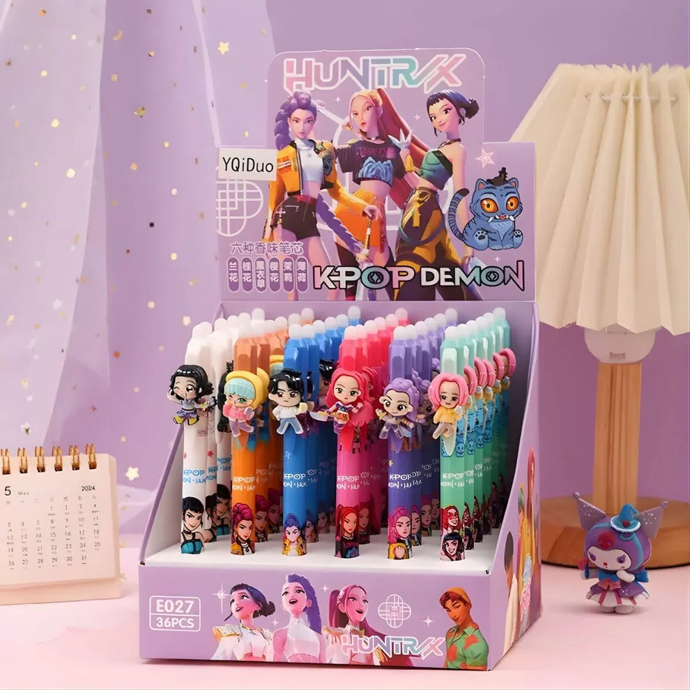 K-Pop Demon 3D Topper Erasable Pens Set
