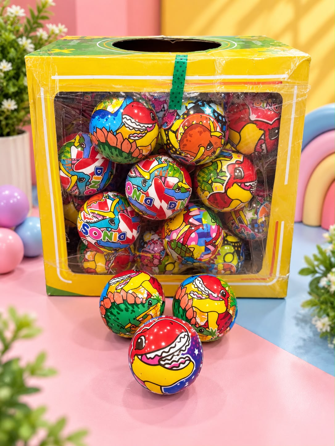 Cartoon Printed Bouncy Balls