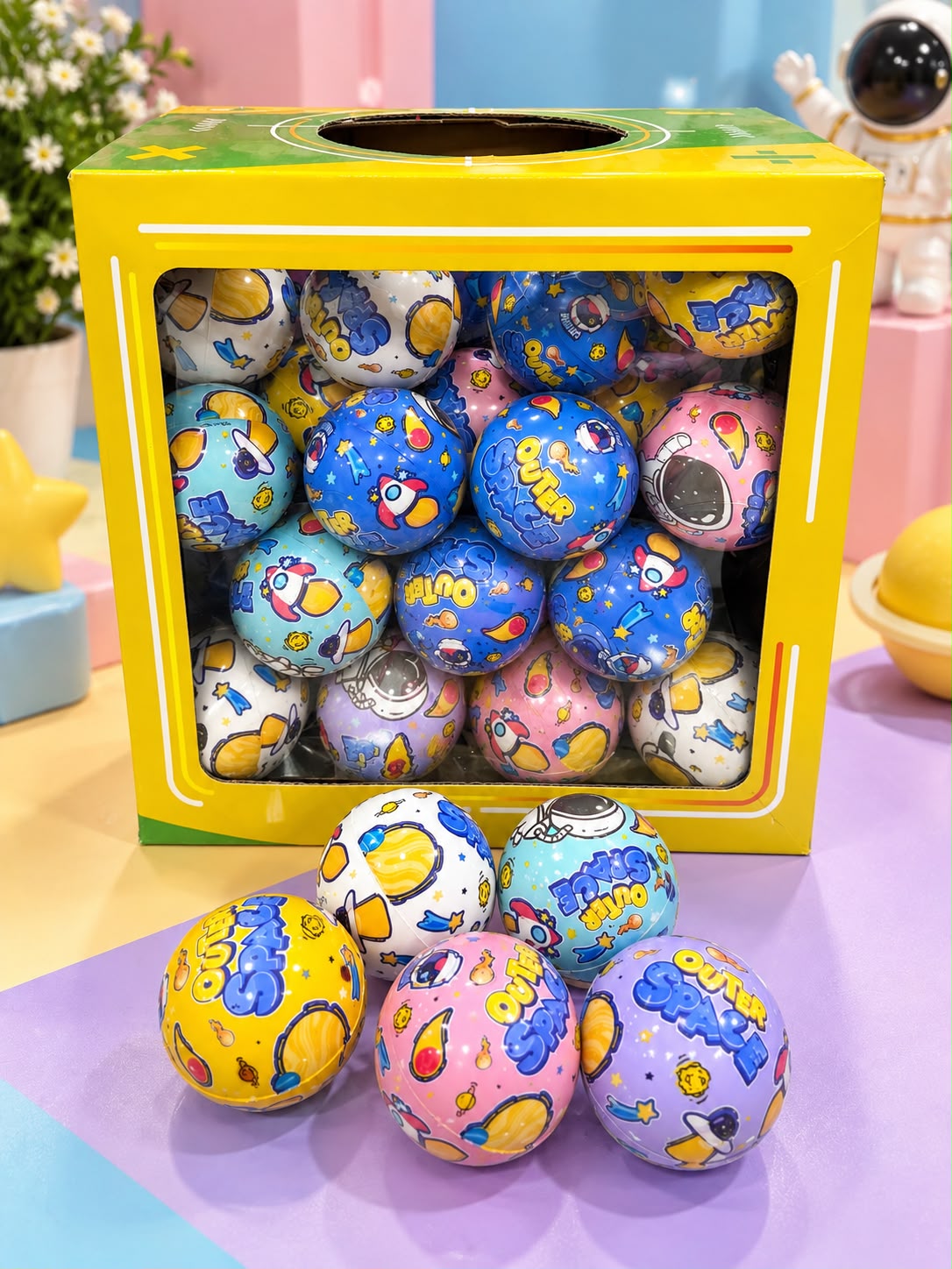 Cartoon Printed Bouncy Balls