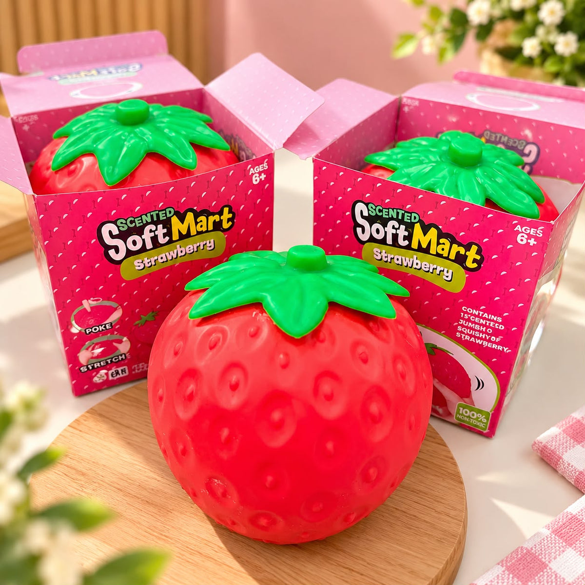 Jumbo Size Strawberry Squishy