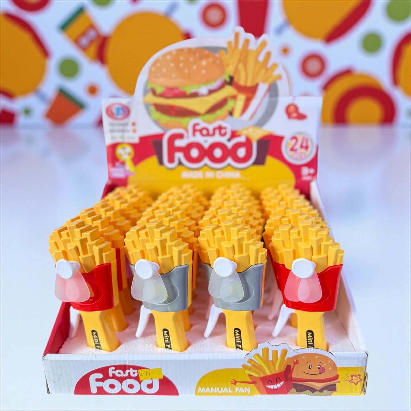 French Fries Hand Fan