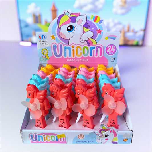 Unicorn Hand Fan