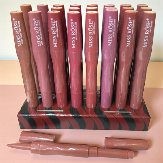 MISS ROSE 2 IN 1 LIPSTICK & LIP LINER