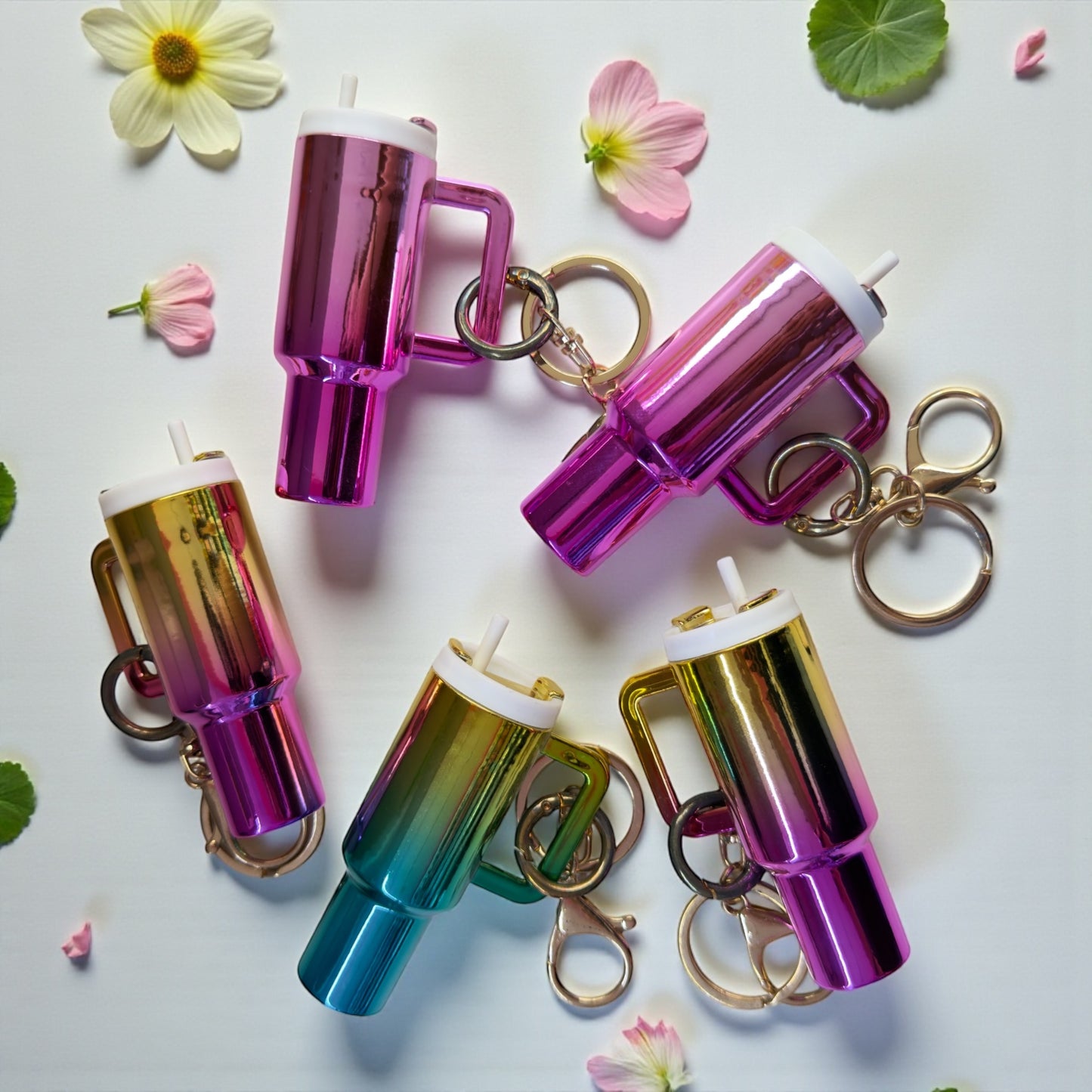 Holographic Tumbler Keychain