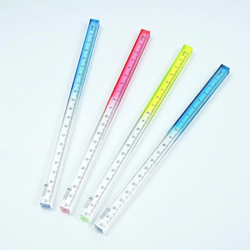 Crystal Cube Ruler 20 CM