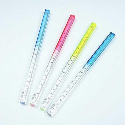 Crystal Cube Ruler 20 CM