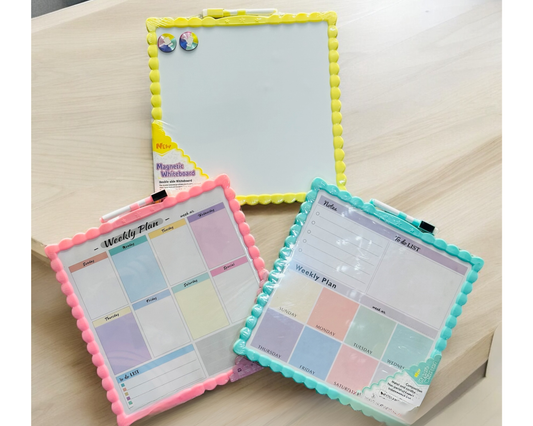 Magnetic white Board || Weekly Planer