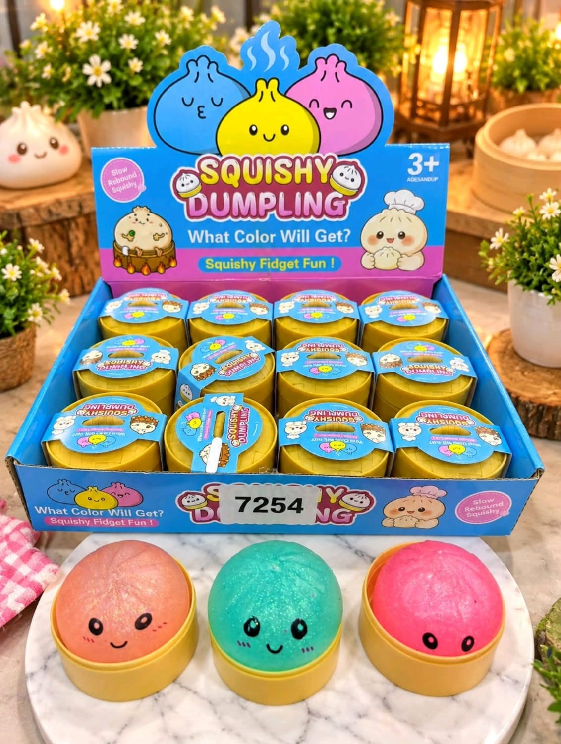 Mystery Glitter Dumpling Squishy
