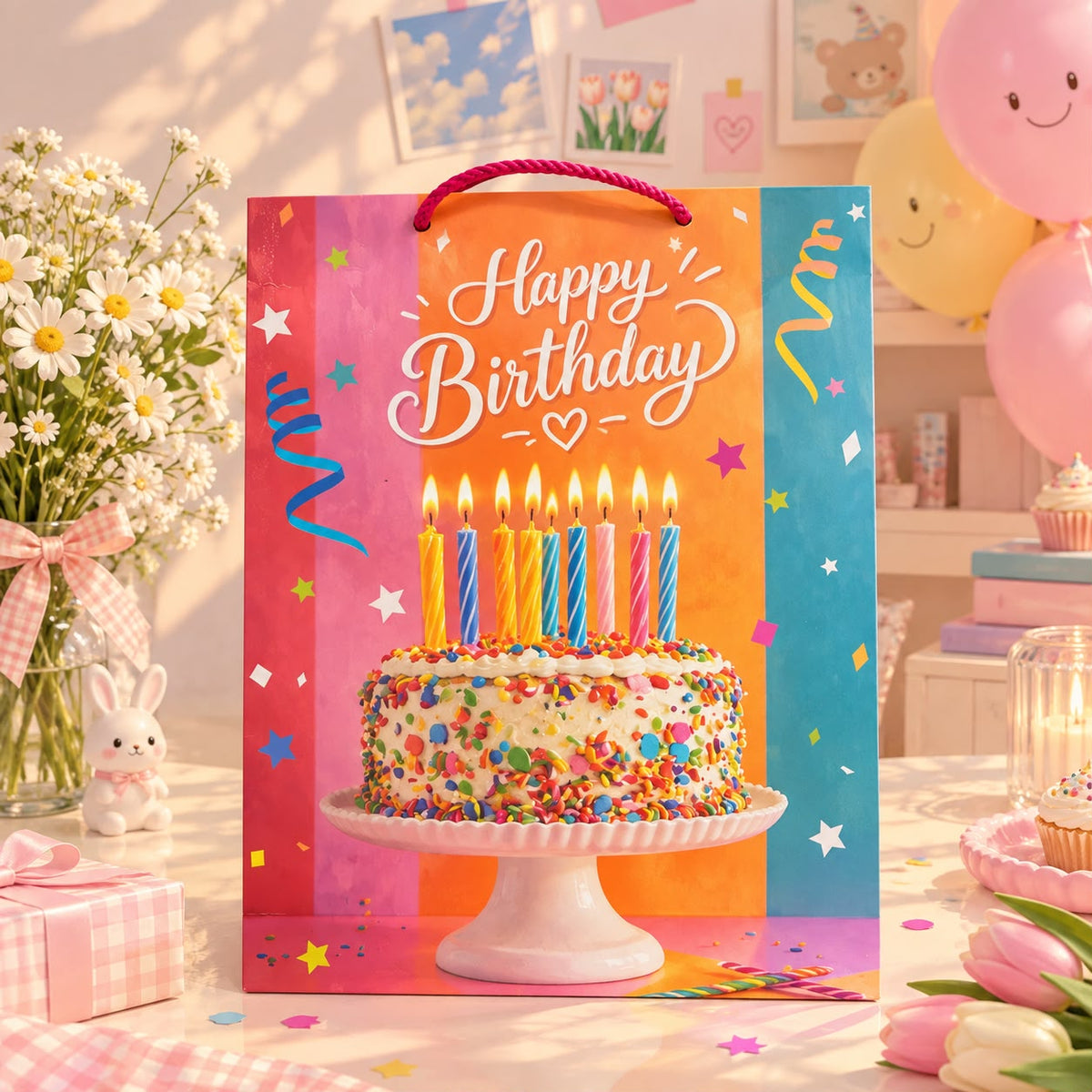 Happy Birthday Carry Bag (Medium Size)
