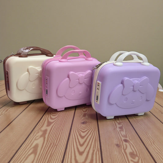 My Melody Hard shell Case/Travel/Vanity Bag (With Lock)