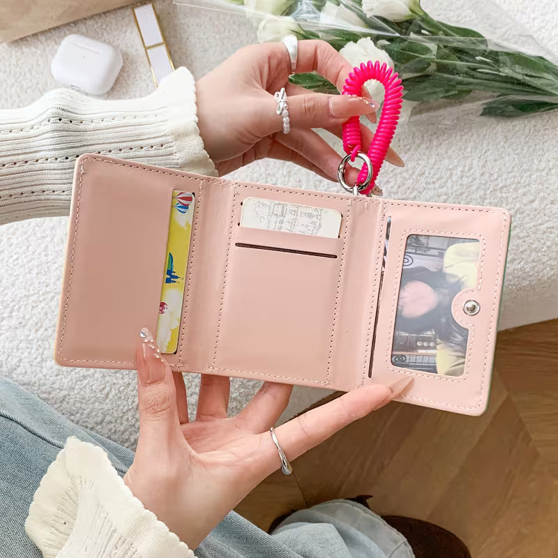 Pink Bubble Candy Peek Wallet