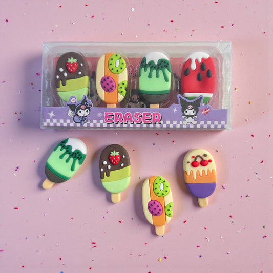 Kuromi Ice Cream Eraser