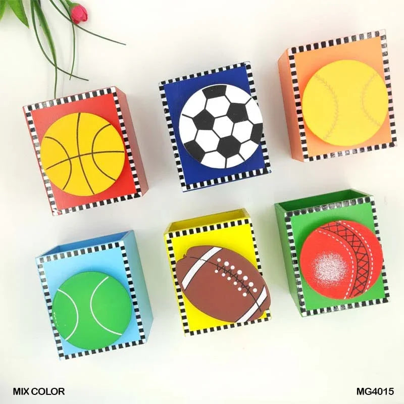 Wooden Sports Pen Holder