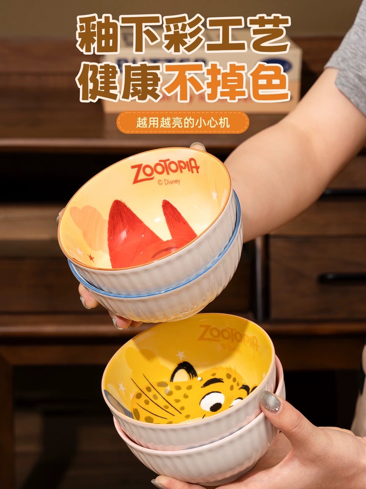 Zootopia Ceramic Bowl Gift Set (4 Pieces)