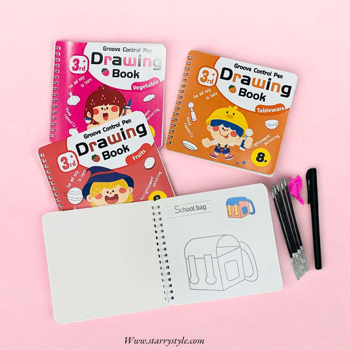 4 In 1 Packet Drawing Book || Use Repeatedly || Magic Book