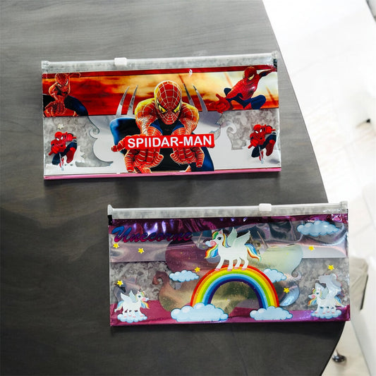 Dual Character Zip Lock Pouch