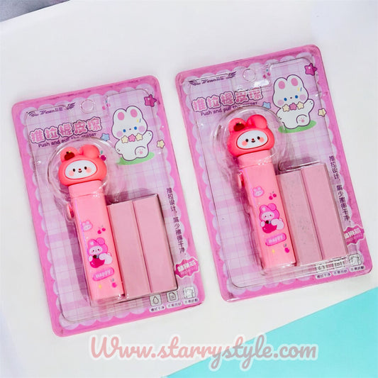 Teddy Push And Pull Eraser