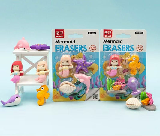 Mermaid card eraser
