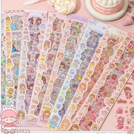KAWAII STICKERS (Pack of 12 sheets)